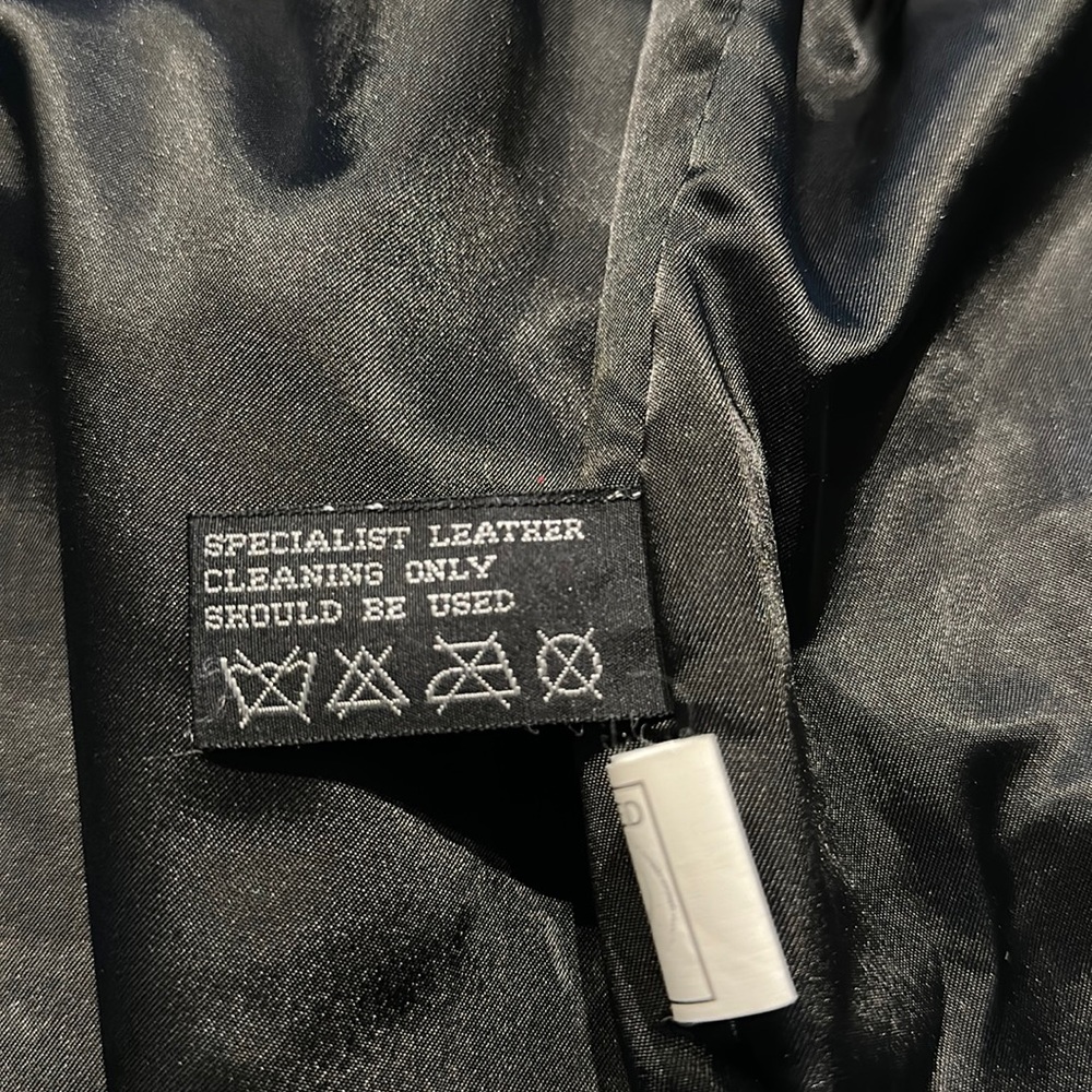⭐️SALE⭐️ Pelle Long Black Leather Jacket EUC - Picture 14 of 14